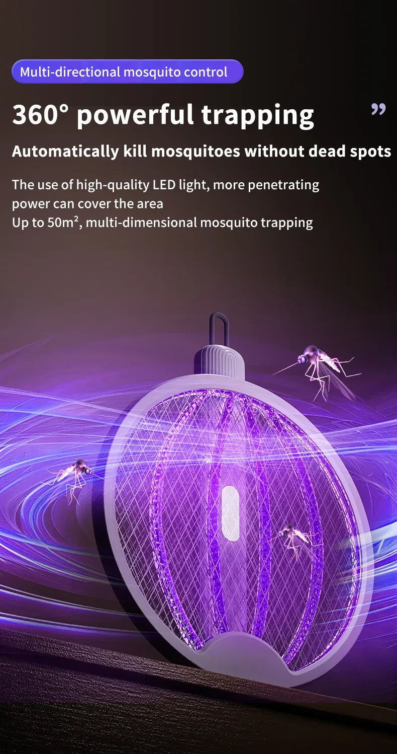 Foldable Electric Mosquito Killer with Light